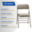 Ensemble de 2 chaises pliantes empilables et rembourrées en vinyle Khael-511574142