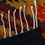 Wool Abstract Area Rug in Red/Black