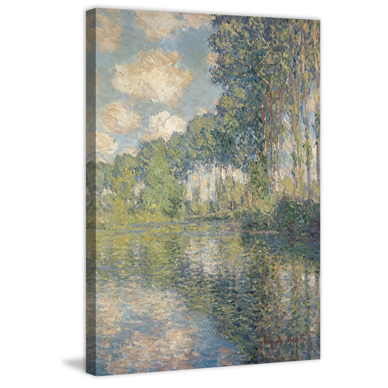 "Poplars on the Epte", reproduction sur toile tendue, H 45 po x l 30 po