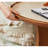 Solid Wood Slab Round Coffee Table