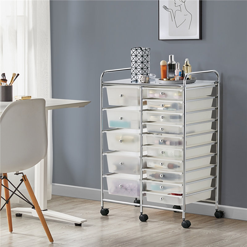 Lundys 15 Drawer Storage Drawer, White