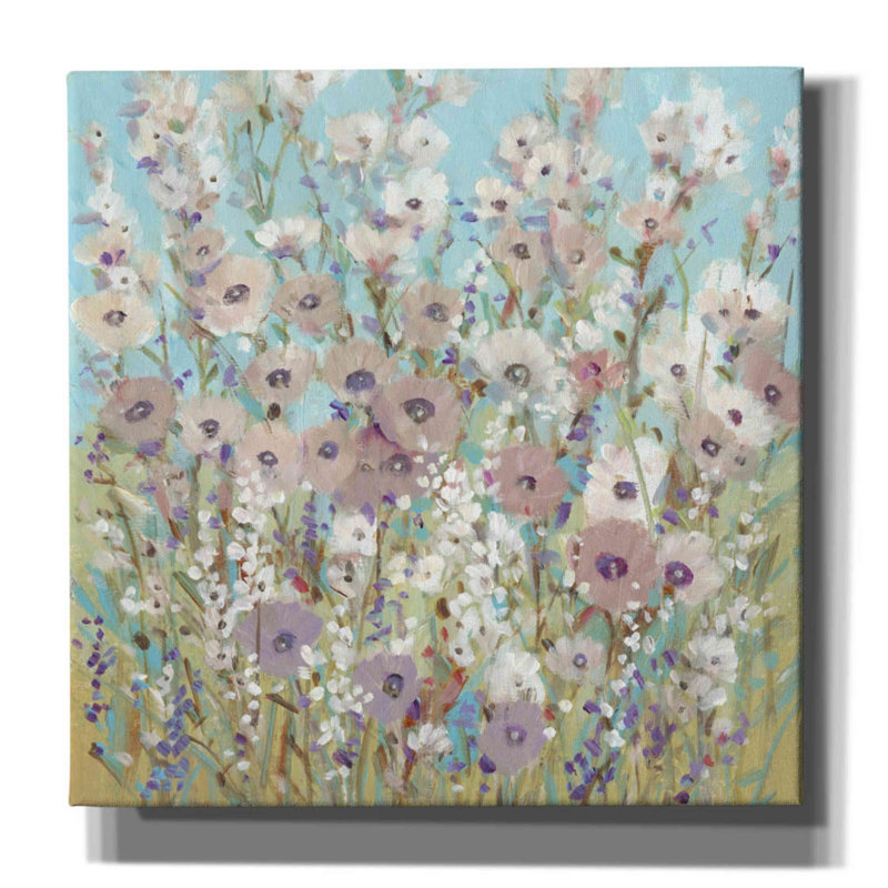 «Mixed Flowers II» par Tim O'toole, art mural sur toile, H 37 po x l 37 po x P 1,5 po