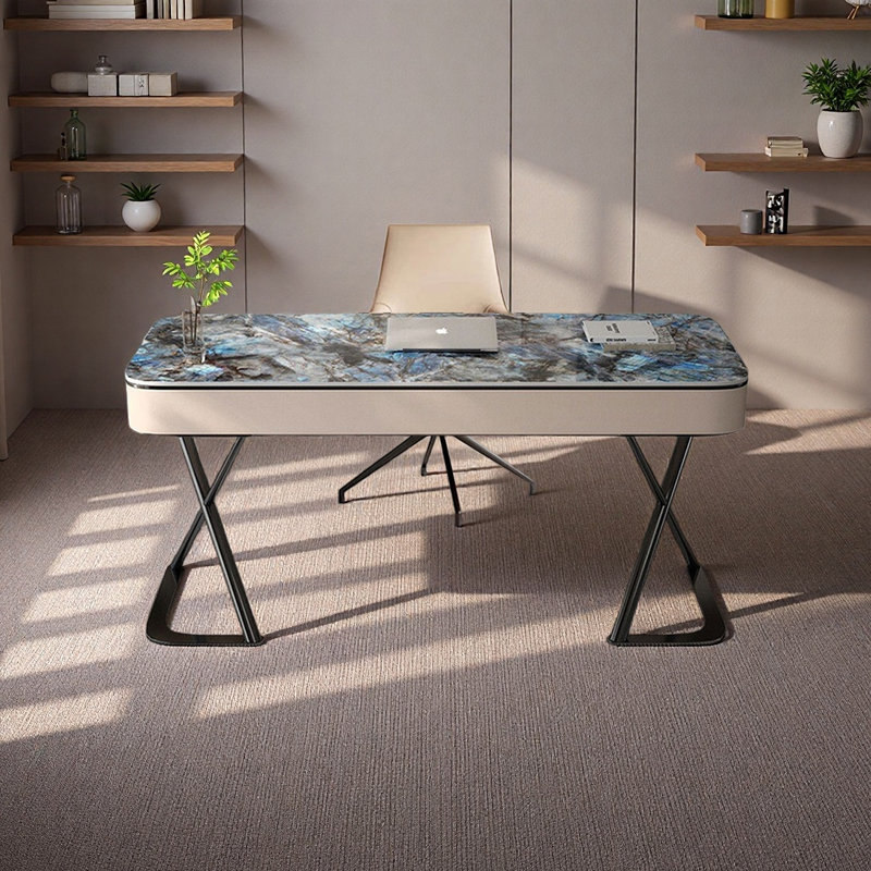 Bureau exquis et élégant, H 29,52 po x l 62,99 po x P 23,62 po