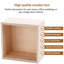 (Boîte de 12) 6 "X 6" Boîte de rangement en bois non fini petites boîtes en bois pour objets d'artisanat