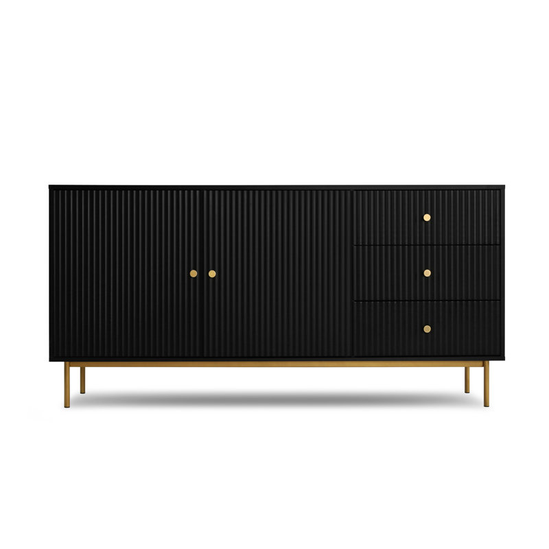 Aiten 160cm Sideboard, Black
