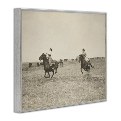 Art de la giclée au galop de la cow-boy par Daphne Polselli