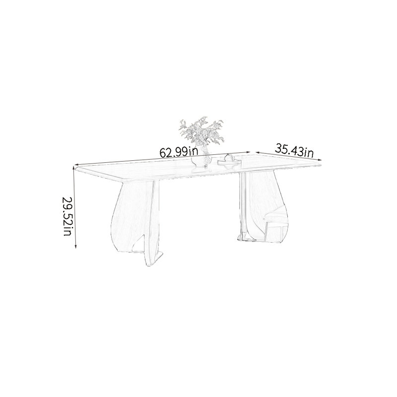 Kenne, 29.52"H x 62.99"L x 35.43"W