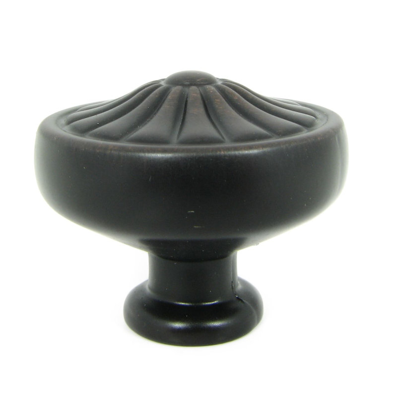 Darlington Oil Rubbed Bronze Round Cabinet Knob with Mounting Hardware