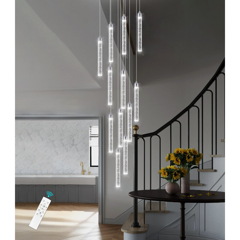 Matildia 12 - Light LED Tiered Chandelier, Silver