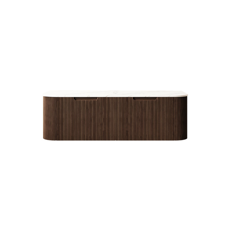 Mackenzie Wall Mounted With Top, Dark Walnut, 48" W