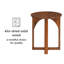 Sartaj Solid Wood Cross Legs Side Table-936826023