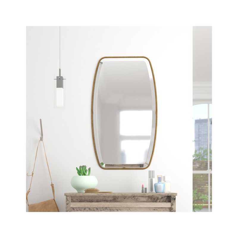 Arvi Metal Oval Wall Mirror