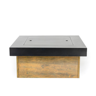 Iron Fire Pit Table Wood-Burning Stove