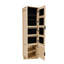 Armoire à bijoux rotative 4 en 1 avec miroir pleine grandeur et rangement-1224578516
