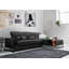 Élégant canapé d'angle de couleur anthracite, 121,3 po x 74,8 po x 36,2 po | Structure en bois de hêtre et en carton, tissu 100% polyester, dossier réglable | Coussins en mousse et en silicone gris doux | Parfait pour les salons modernes et les décors industriels-572207509