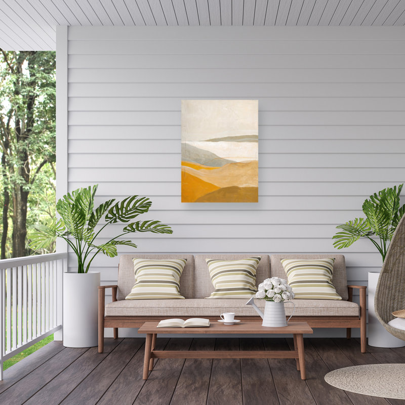 Design Fabrikken Yellow Field Outdoor  Canvas, H 14 po x l 19 po