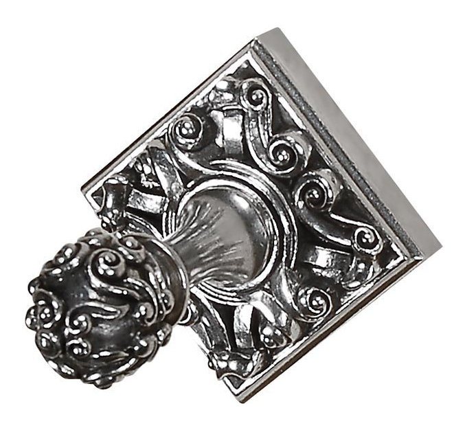 Sforza Robe Hook, Polished Silver