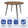 Round Dining Table Set, Mid Century Modern Small Round Dining Table Set, Saving Space (1table + Chairs)