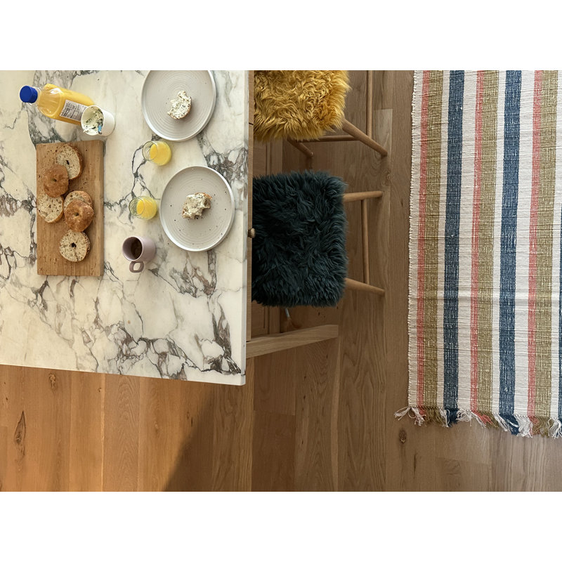 Sunny Rug Flatweave Wool Indoor Rug, Rectangle 7'6" x 9'6"