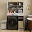 Armoire de rangement en MDF peu encombrante, blanc antique, idéale pour la salle de lavage