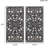 2 Wall Decor With Lotus - Blue & Grey Distressed Indoor Use Elegant Panels Antique Pattern For