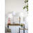 15x15x30" Cement With Metal  Table Lamp