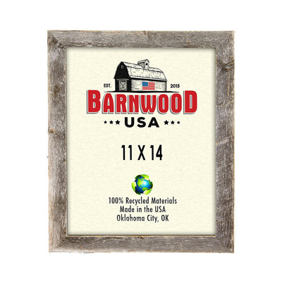 Weathered Gray Wood Matte Picture Frame