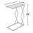 C-Shaped Accent Table,Glass Top End table-2067460572