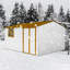 Abri de jardin en métal 12 pi x 10 pi