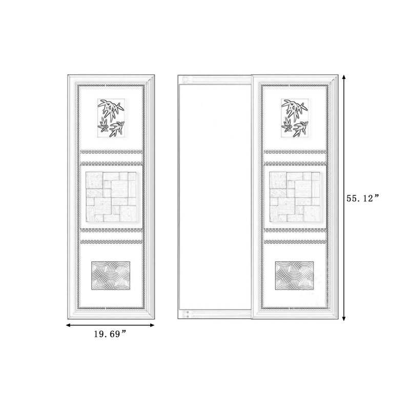 Miroir rectangulaire en plastique pleine longueur