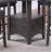 Dining Table Round Counter Height Dining Table W Shelve 1Pc Table Only Built In Leaf Solid Wood  Finish