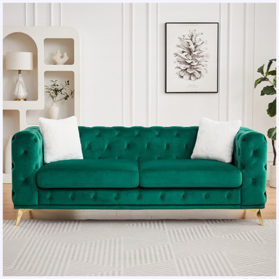 Modern Upholstered Sofa, Stylish Living Room Furniture for Home & Apartment