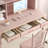 Light luxury style minimalist desk and chair set