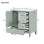 Ensemble de meuble-lavabo moderne avec lavabo 30 po, meuble-lavabo moderne avec porte à fermeture douce et 3 tiroirs, structure en bois massif