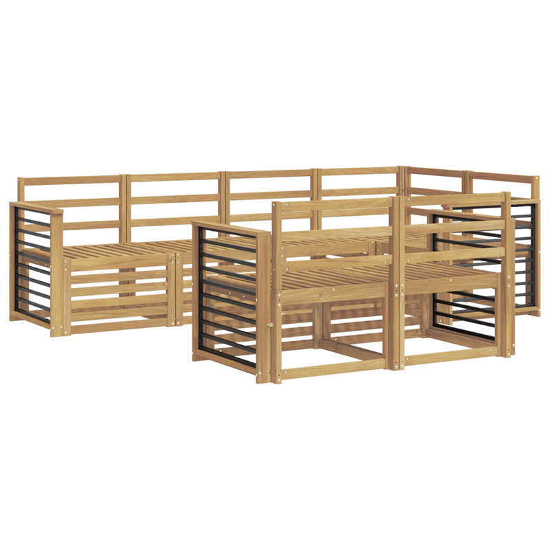 247cm Wide Patio Sectional Set