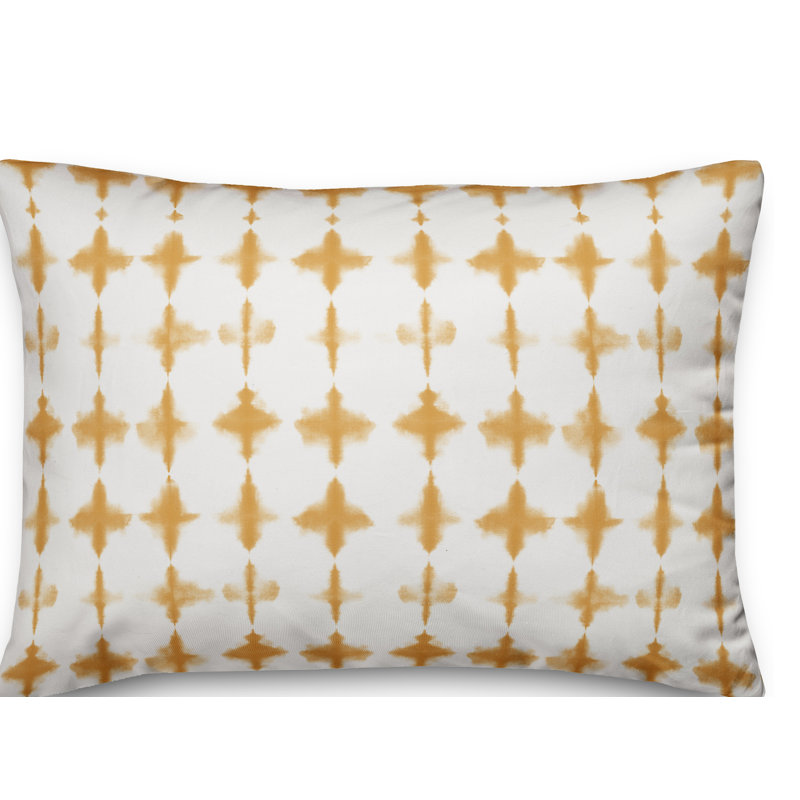 Geometric Throw Pillow, Yellow