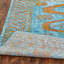 Tribal Elegance Orange/Rust/Grey Hand-Knotted Wool Area Rug-165057908-200008131