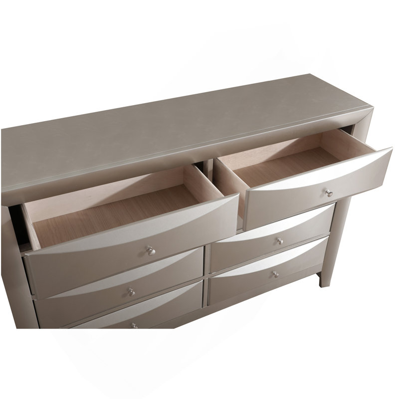 Commode Marilla G1503-D, champagne argenté, Champagne