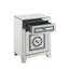 Table d'appoint en miroir et faux Dimaonds