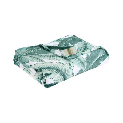 Couverture verte moelleuse Tommy Bahama