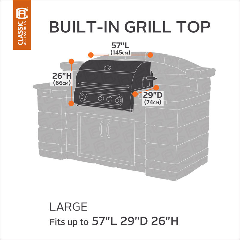 Arlmont & Co. Ayvrie 58 in. W x 30 in. D Grill Cover