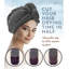Ensemble de 2 serviettes pour cheveux en microfibre Scala Twist - gris, turban 10 po x 25 po
