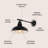 Annalysia 12.25" 1-Light Farmhouse Industrial Indoor/Outdoor Iron LED Victorian Arm Outdoor Sconce-33290794