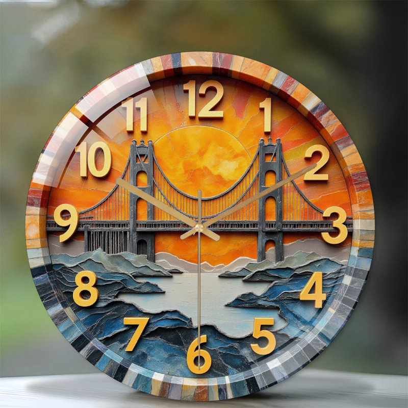 Horloge murale décorative 12 po