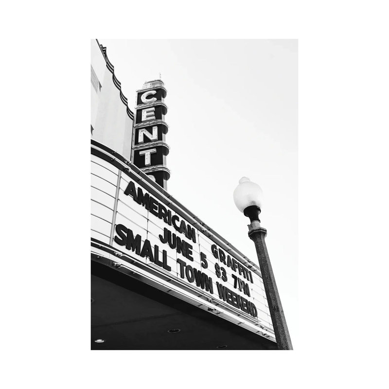 Small Town Theater by Bethany Young - Print on Canvas, 66.04cm H x 45.72cm W x 3.81cm D, Wrapped Canvas