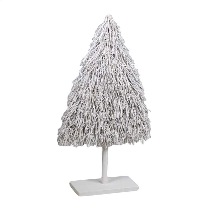 87cm Faux Willow Tree in Wood Freestanding