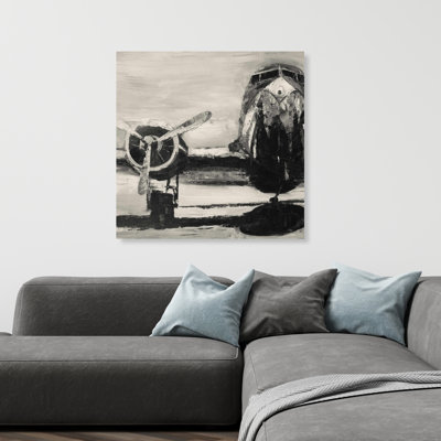 Sépia avion - Toile industrielle d'aviation pour la décoration intérieure