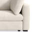 Canapé modulaire rembourré 3 places avec repose-pieds et console Sheley-131374015