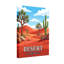 Paysage désertique avec cactus et rochers-996642651
