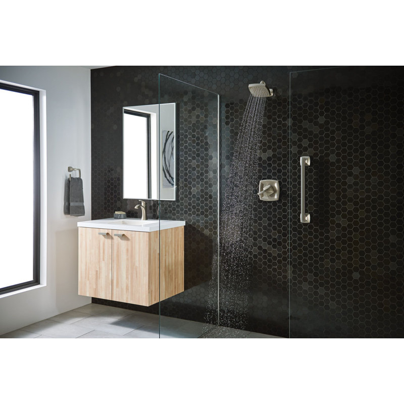 Barre d'appui de salle de bain Moen Voss, Nickel brossé, H 3,12 po x l 21,12 po x P 2,62 po